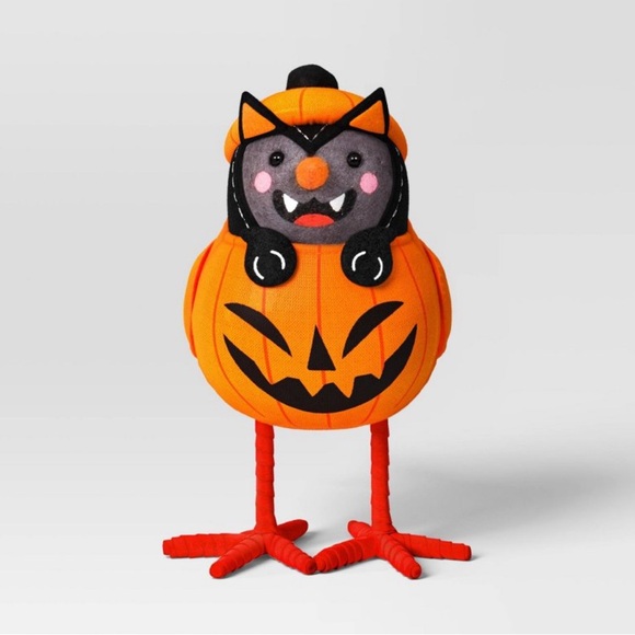 New 2024 Halloween Felt Bird Decor Cat fegurine. - Picture 4 of 4